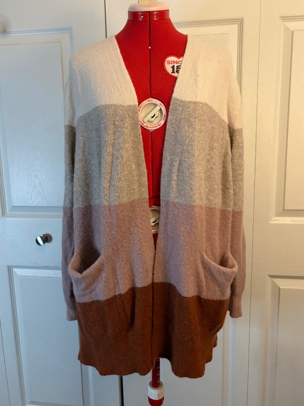 Madewell Ryder Stripe Cardigan L